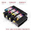 Compatible Dell E525w Toner Cartridge - 4 Pack