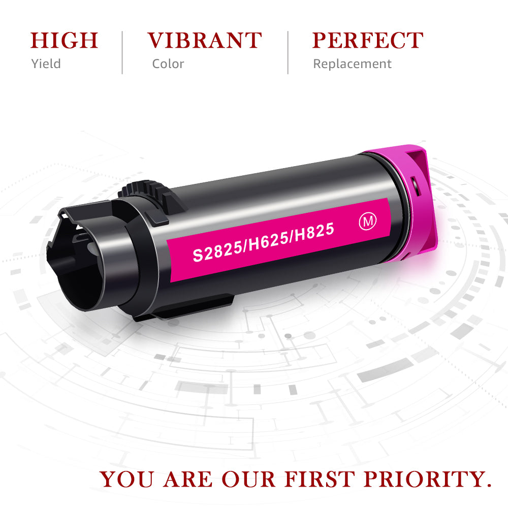 Compatible Dell s2825cdn Magenta Toner Cartridge -1 Pack