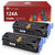 Compatible HP 124A Q6000A Black High Yield Toner Cartridge - 2 Pack
