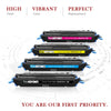 Compatible HP 124A Q6000A Q6001A Q6002A Q6003A Toner Cartridge -4 Pack