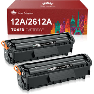 Compatible HP 12A Q2612A Toner Cartridge - 2 Pack