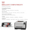 Compatible HP 131A 131X CF210A CF210X Black Toner Cartridge - 2 Pack