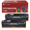 Compatible HP 131A 131X CF210A CF210X Black Toner Cartridge - 2 Pack