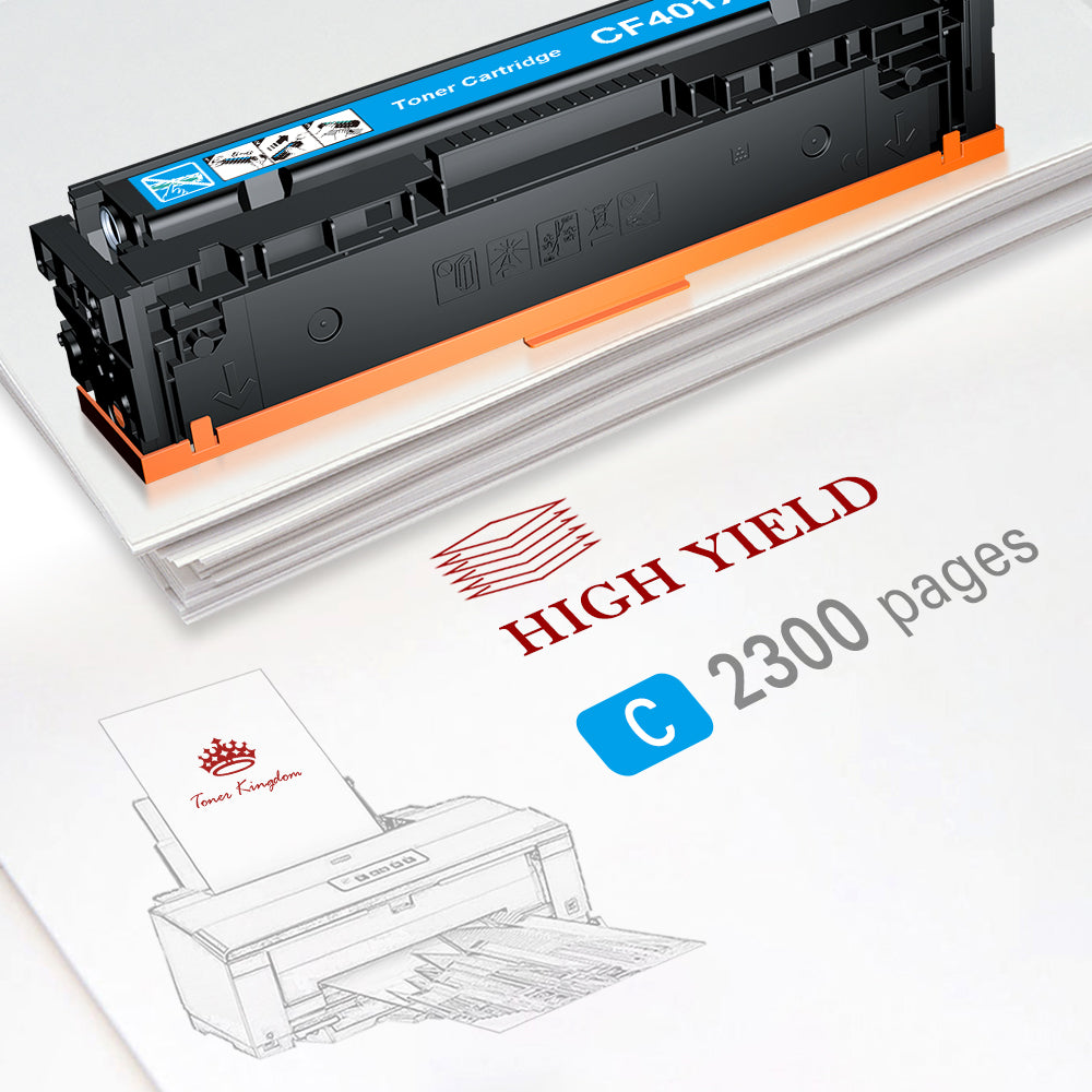 Compatible HP 201A 201X CF401X Cyan Toner Cartridge -1 Pack