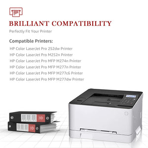 Compatible HP 201A CF400A 201X CF400X Toner Cartridge -5 Pack