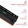 Compatible HP 202X CF500X CF501X CF502X CF503X Toner Cartridge -4 Pack