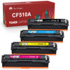 Compatible HP 204A CF510A CF511A CF512A CF513A Toner Cartridge-4 Pack