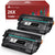 Compatible HP 26X CF226X Black Toner Cartridge - 2 Pack