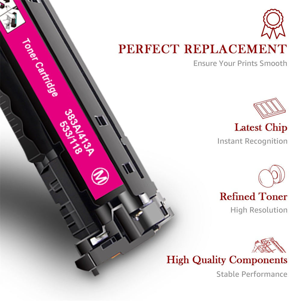 Compatible HP 312X 312A CF380X Toner Cartridge -4 Pack