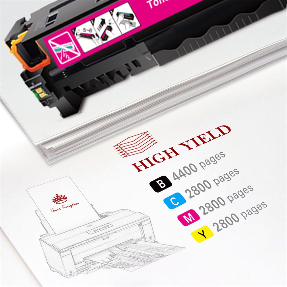 Compatible HP 312X 312A CF380X Toner Cartridge -4 Pack