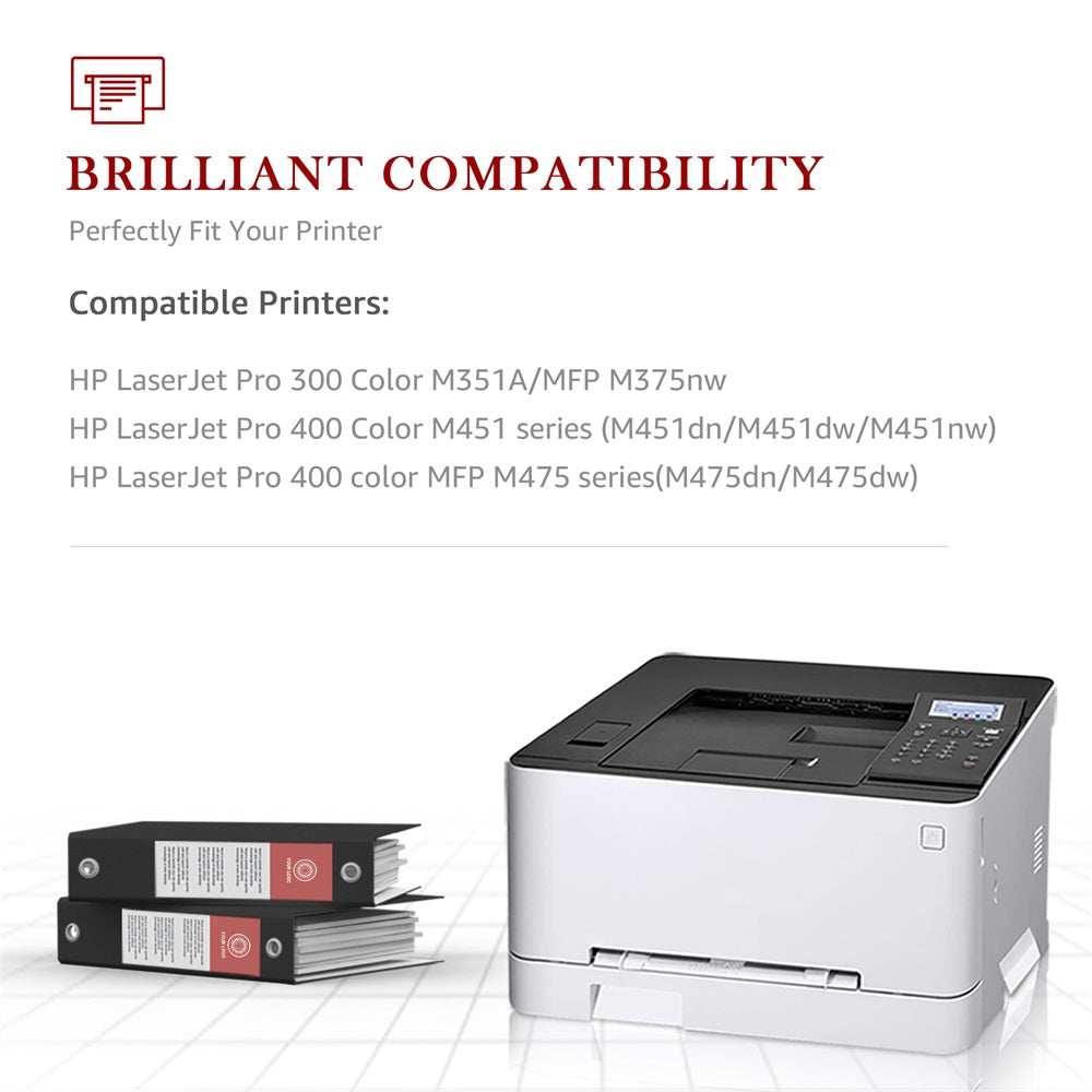 Compatible HP 312X 312A CF380X Toner Cartridge -5 Pack