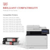 Compatible HP 410A CF410A Toner Cartridge (1 Black 1 Cyan 1 Magenta 1 Yellow) -4 Pack