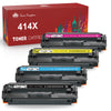 Compatible HP 414X W2020X Toner Cartridge (No Chip) - 4 Pack