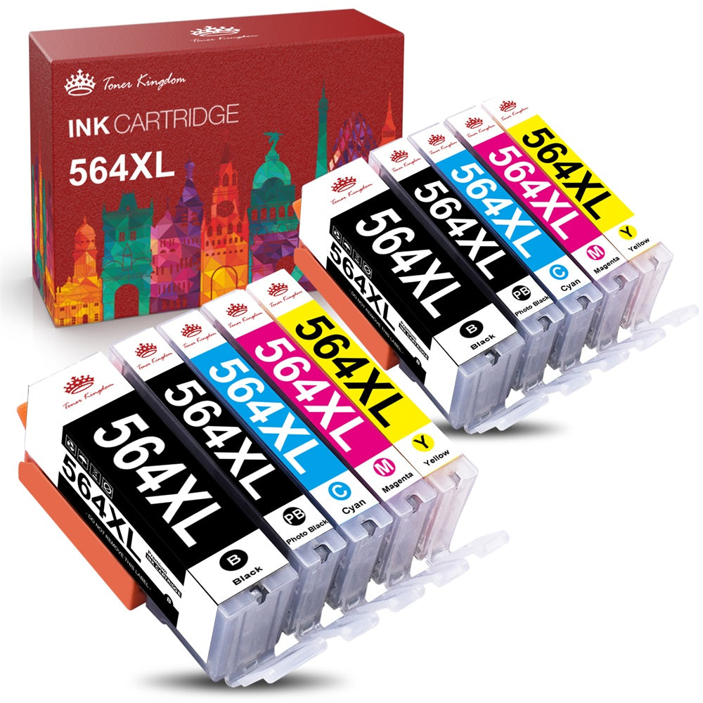 Cheap Compatible 564XL HP CMYK 4 Color Ink Cartridges by Toner Kingdom