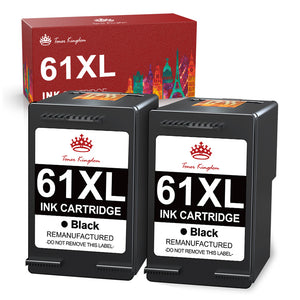 Compatible HP 61 61XL Black ink Cartridge -2 Pack
