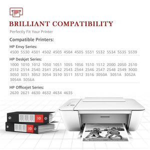 Compatible HP 61 61XL Black ink Cartridge -2 Pack