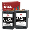 Compatible HP 63 63XL Black ink Cartridge -2 Pack