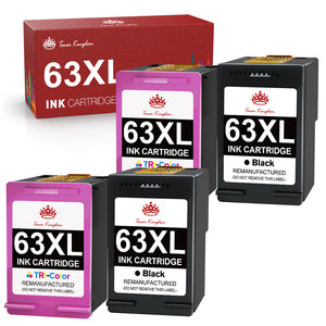 Compatible HP 63 63XL ink Cartridge (2 Black 2 Color) -4 Pack