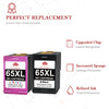 Compatible HP 65 65XL ink Cartridge (1 Black 1 Color) -2 Pack