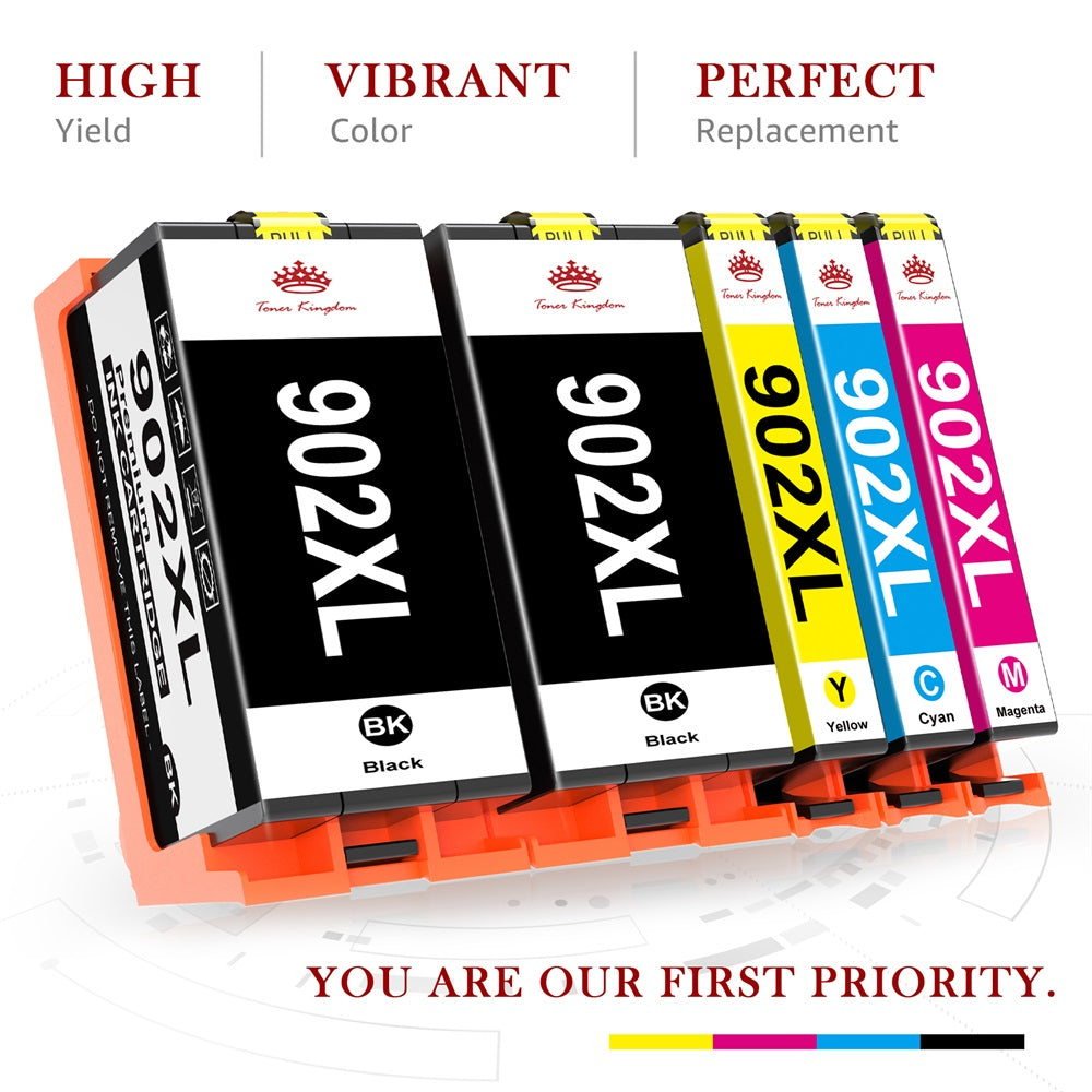Compatible HP 902XL ink Cartridge -5 Pack