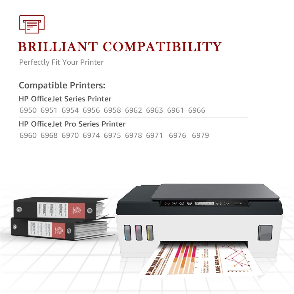 Compatible HP 902XL ink Cartridge -5 Pack