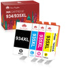 Compatible HP 934XL 935XL Inkjet Cartridge - 4 Pack