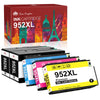 Compatible HP 952XL 952-XL Black Color ink Cartridge -5 Pack