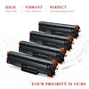 Compatible HP CE278A 78A Black Toner Cartridge - 4 Pack