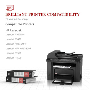 Compatible HP CE278A 78A Black Toner Cartridge - 2 Pack