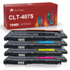 Compatible Samsung 407S CLP-320 CLP-325 Toner Cartridges- 4 Pack