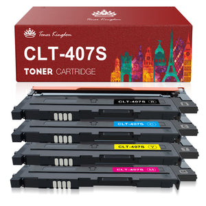 Compatible Samsung CLT-407S Toner Cartridges - 4 Pack