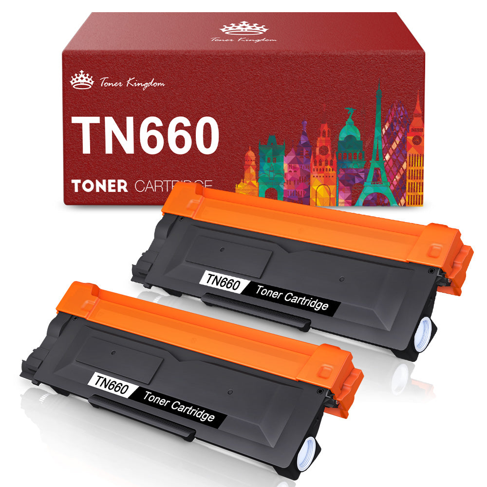 Brother TN660 TN630 Compatible Toner Cartridge (4 Black)