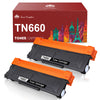 Compatible Brother TN630 TN-660 Toner Cartridge -2 Pack