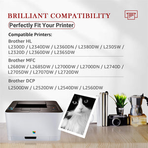 Compatible Brother TN630 TN-660 Toner Cartridge -3 Pack