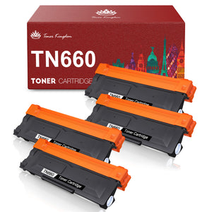 Compatible Brother TN630 TN-660 Toner Cartridge -4 Pack