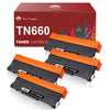 Compatible Brother TN630 TN-660 Toner Cartridge -4 Pack