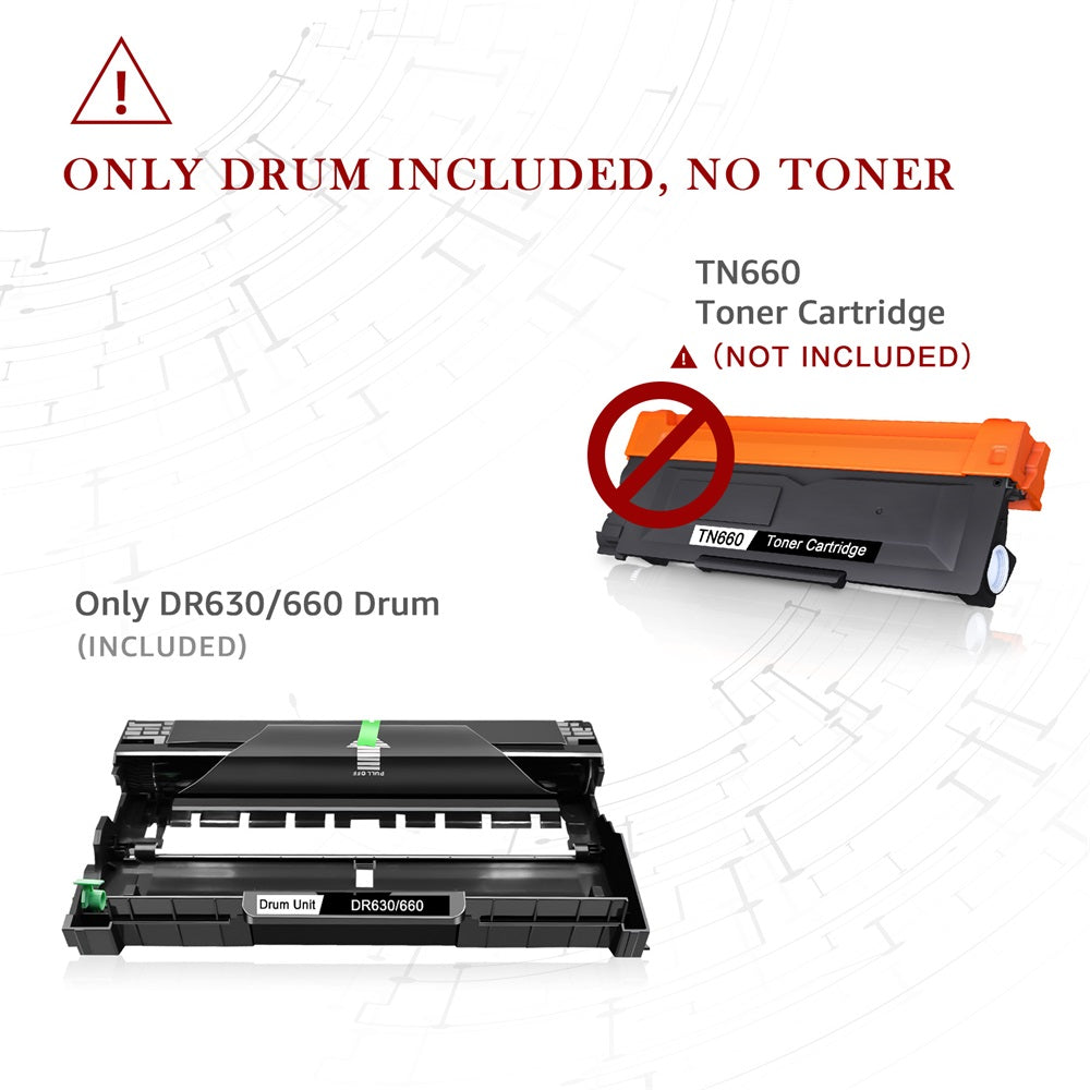 2 PACK DR730 Drum Unit DR760 For Brother HL-L2350DW L2370DW MFC-L2710DW  printer