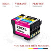 Epson 220XL T220XL Remanufactured Ink Cartridges - 5 Pack