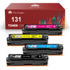 HP 131A 131X CF210X Remanufactured Toner Cartridge - 4 Pack