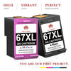 HP 67 67XL Remanufactured Ink Cartridge - 2 Pack