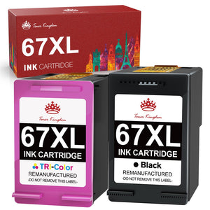 HP 67 67XL Remanufactured Ink Cartridge - 2 Pack