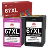 HP 67 67XL Remanufactured Ink Cartridge - 2 Pack