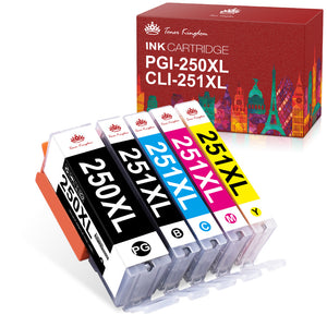 Compatible Canon PGI-250XL CLI-251XL Ink Cartridge -5 Pack