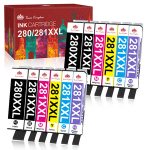 Canon PGI-570XL/CLI-57XL Ink Cartridge Combo Pack 5 pcs - Compatible - PGBK/BK/C/M/Y  76 ml - Ink cartridges - Pixojet Ink, toner and accessories