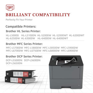 Compatible Brother TN-850 TN820 TN880 High Yield Toner Cartridge -4 Pack