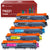 Compatible Brother TN221 TN225 High Yield Toner Cartridges - 5 Pack