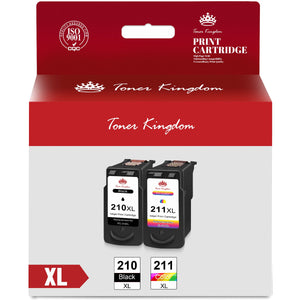 210XL and 211XL Ink Cartridges Replacement for Canon-2 pack