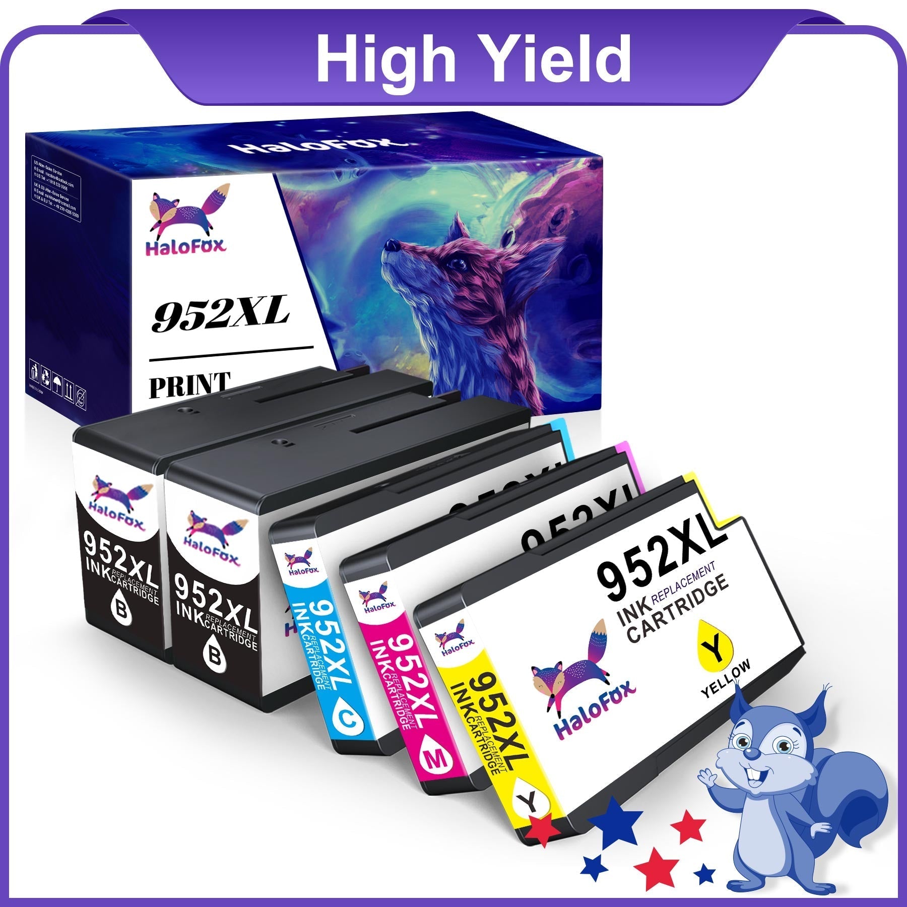 952XL Ink Cartridges Combo Pack (5 Pack)