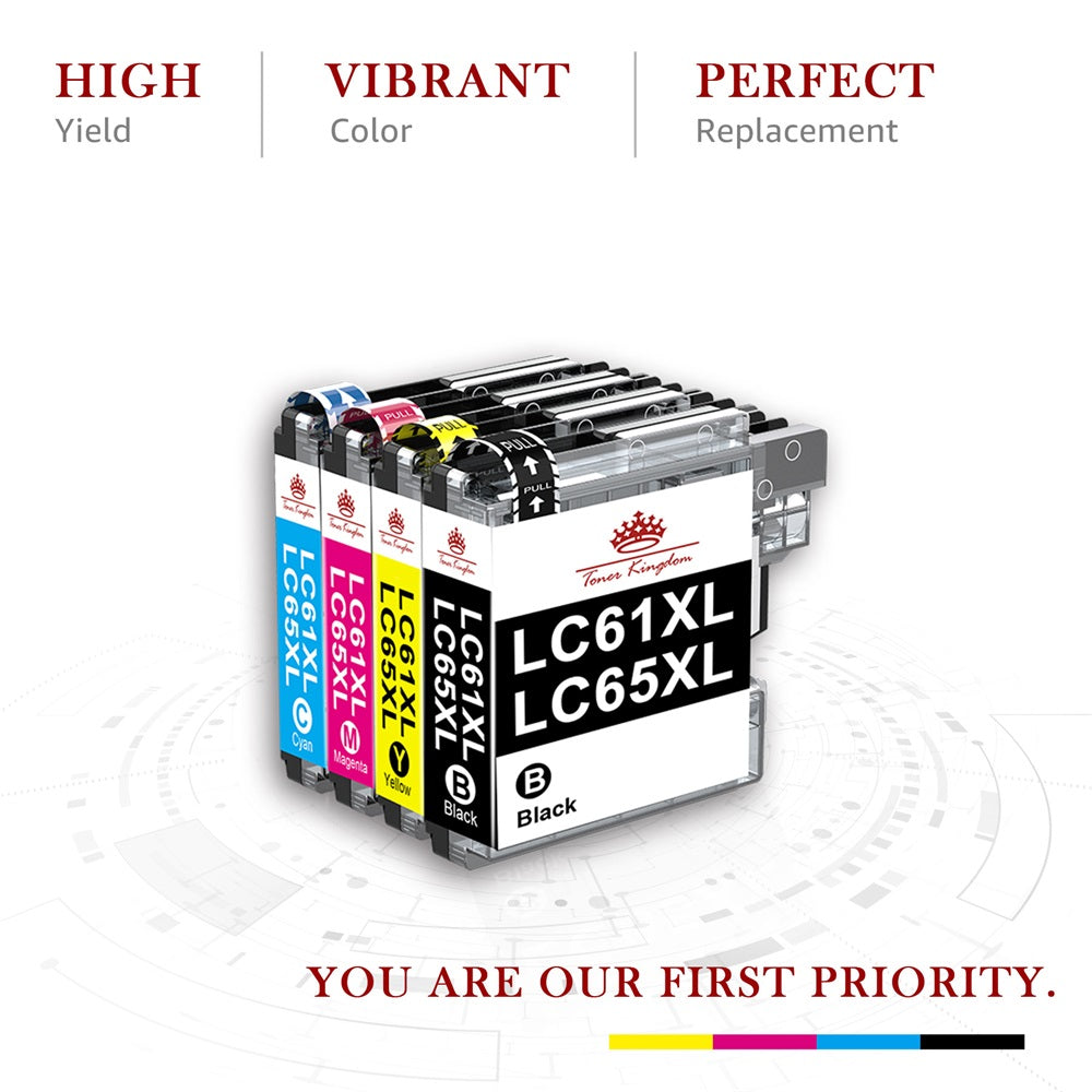 Compatible Brother LC61 LC65XL Ink Cartridge – 12 Pack