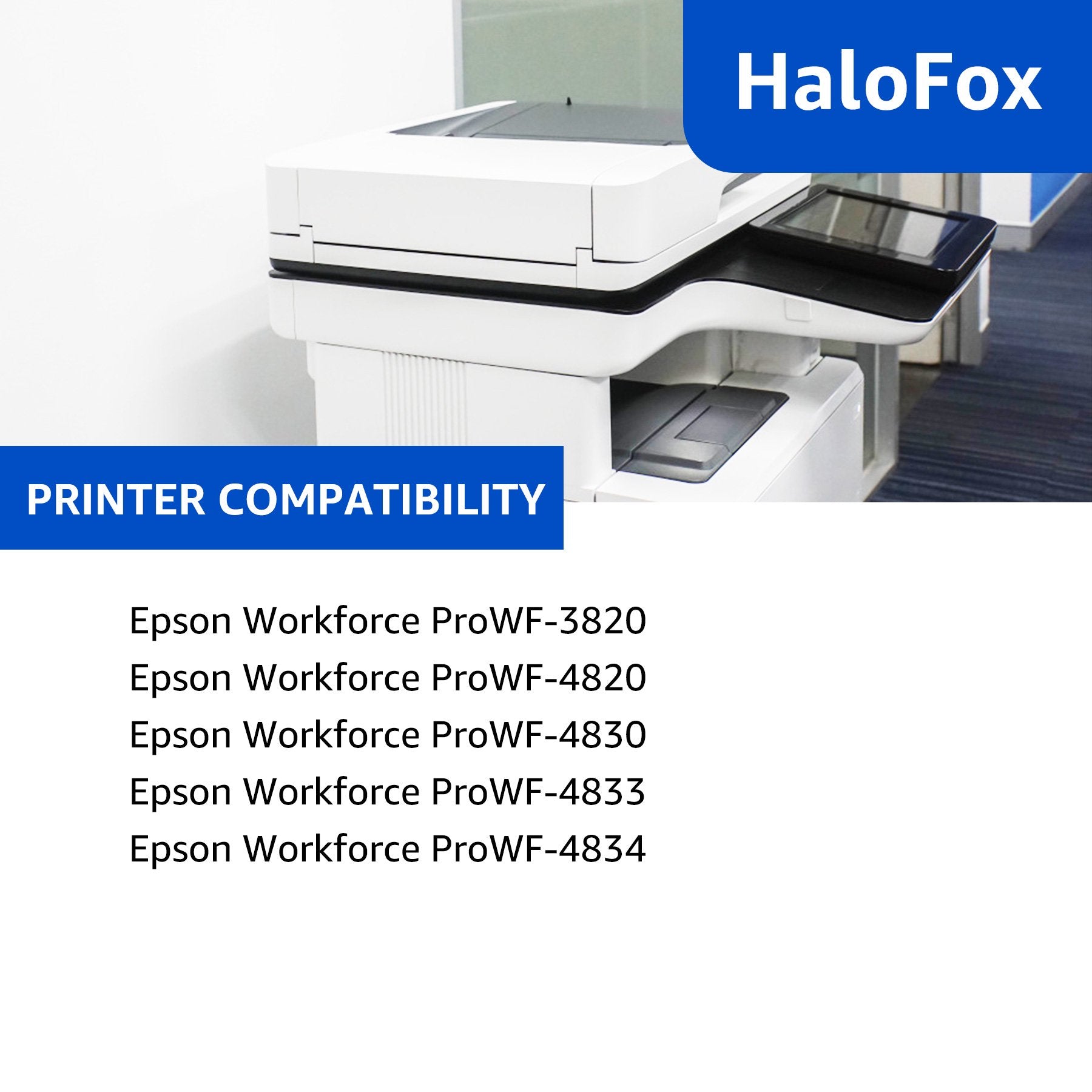 Halofox 822XL Ink Compatible with Epson (1 Black, 1 Cyan, 1 Magenta, 1 Yellow)